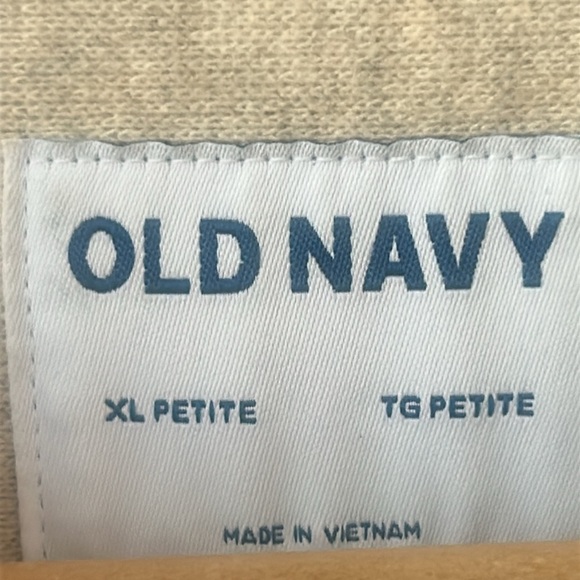 Old Navy Oversized Soft Brushed Shacket Heather Oatmeal Button Front XL Petite - Picture 10 of 17